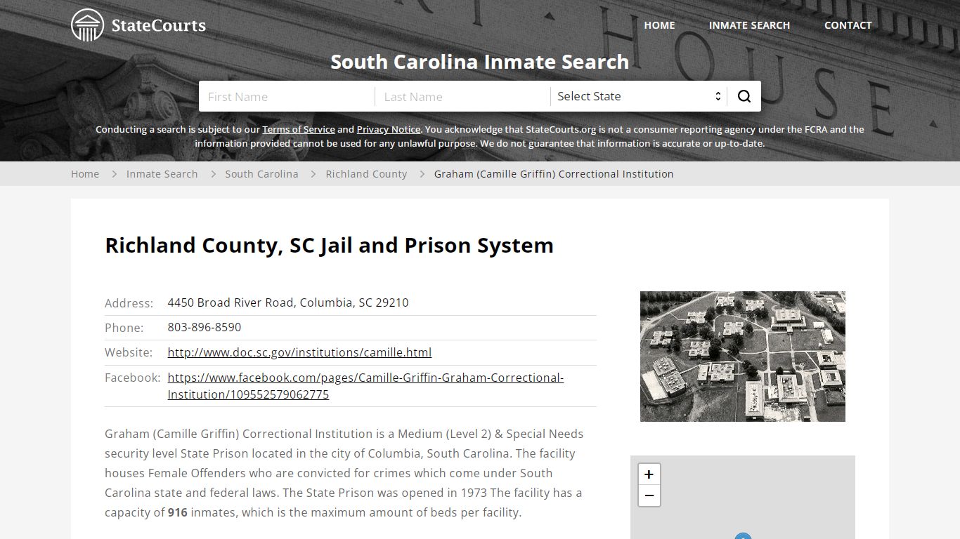 Graham (Camille Griffin) Correctional Institution Inmate Records Search ...